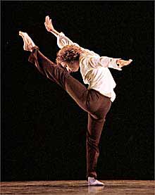 Una de las artistas que intervinieron en la gala, ayer.