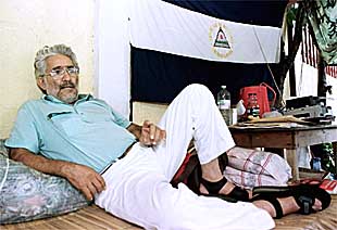 Edén Pastora, en una fotografía tomada en Managua en 1998.