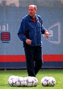 Carles Rexach, ayer en las instalaciones del Camp Nou.