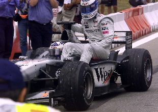 Mika Hakinnen, en el Gran Premio de España de Fórmula 1.