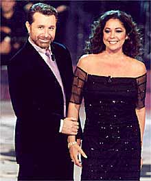 José Manuel Parada e Isabel Pantoja, en el espacio  Amigos en la noche .