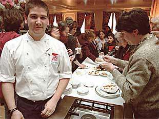 Daniel García Reinaldo,    chef  del restaurante malagueño Tragabuches, durante las jornadas de ayer.