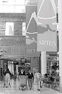 Vista del centro comercial Artea, ubicado en Leioa.