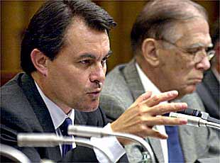 Artur Mas, ayer, durante la conferencia en el Círculo Financiero de Barcelona.