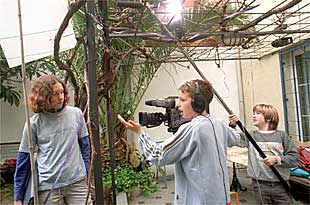 Rodaje de un  corto  dirigido y realizado por alumnos de Orson the Kid.