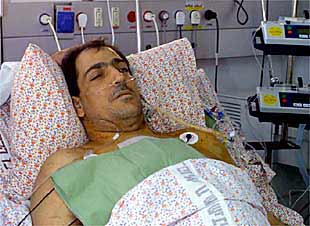 Igal Cohel, ciudadano judío al que le fue trasplantado el corazón de un palestino muerto por bala, el lunes en Tel Aviv.