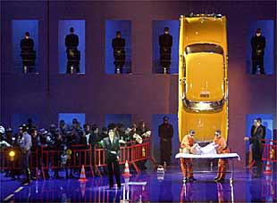 Una escena de    Orfeo y Eurídice,  en el Palacio de la Ópera de A Coruña.