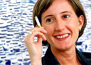 Piluca Baquero, ayer, en las dependencias del mercado del corto de Cinema Jove.