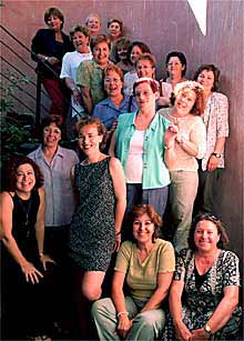 Las participantes en el cursillo de seducción de Cornellà.