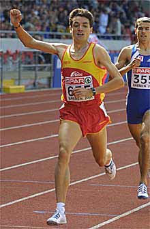 José Antonio Redolat, en su triunfo en los 1.500 metros.