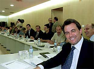 Artur Mas en la reunión del comité ejecutivo de Convergència Democràtica de Catalunya.