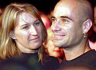 Steffi Graf y Andre Agassi, en una foto de archivo.
