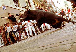 El encierro de Gutiérrez Lorenzo, en la calle de Mercaderes.