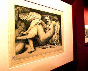  Leda y el cisne , a partir de una obra desaparecida de Miguel Ángel.