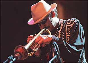 Jerry González durante su concierto en San Sebastián.