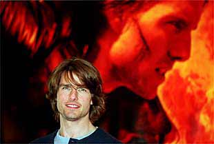 Tom Cruise, en el estreno en Madrid de    Misión: Imposible II. 