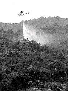 El trabajo de 150 personas consiguió dejar extinguido poco antes de las cinco de la tarde de ayer el incendio forestal iniciado en Valdegovía (Álava) 26 horas antes.