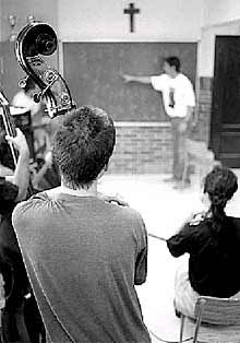 Alumnos del seminario, en la clase de Javier Colina.