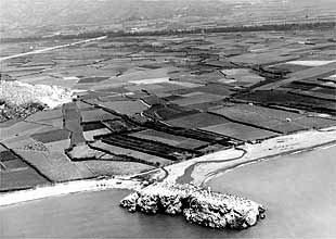 La playa de Salobreña en los años sesenta.