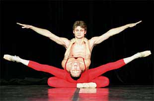 Un momento del espectáculo de danza clásica en el Conde Duque.