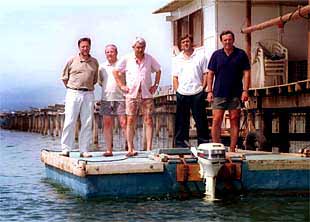 De izquierda a derecha, Marcelino Iglesias, José Montilla, Pasqual Maragall, Francesc Antich y Joan Ignasi Pla.