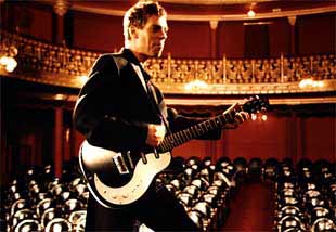 El músico Ariel Rot, durante el rodaje del  videoclip  promocional de su último disco.