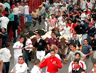 Comienzan los encierros de la 'Pamplona chica'
