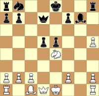 Posición después de 12...d5.