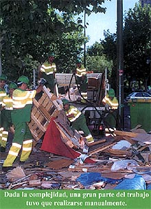 Limpieza edita un folleto con los destrozos del campamento de Sintel