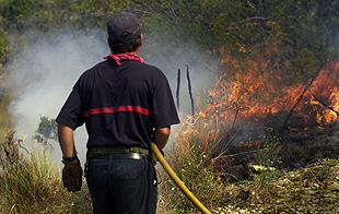 El fuego arrasa el monte de Xert por tercer día consecutivo pese al abundante despliegue de efectivos