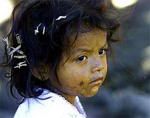 Una niña de Matagalpa, 130 kilómetros al norte de Managua, una de las zonas afectadas de la región.