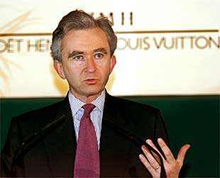 Bernard Arnault, presidente del grupo de empresas de lujo LVMH.