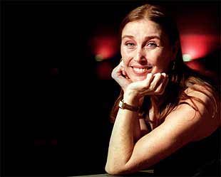 Verónica Forqué, en el teatro Real Cinema, donde se representa  La tentación vive arriba .