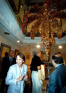 La princesa Basma Bin Talal, ayer, en la Casa de la Festa de Elche.