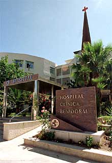 Acceso de la Clínica Benidorm.