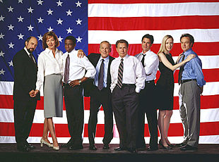 Los personajes de la serie norteamericana    The West Wing (El ala oeste de la Casa Blanca). 