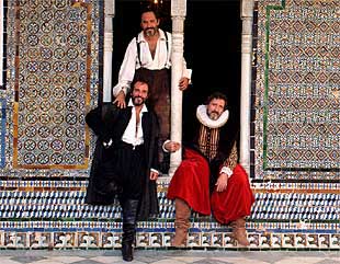 Los duques se ríen de Don Quijote en la Casa de Pilatos