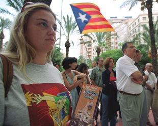 Los jóvenes de Alicante, con la libertad y la democracia