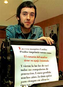 Carlos Pardo, ganador del Premio Emilio Prados.