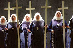 Un aspecto del ensayo de    Il trovatore  del pasado martes.