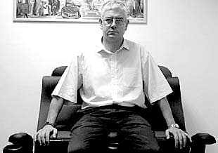 Víctor Villanueva, en las oficinas del Circuito Coliseo en Bilbao.