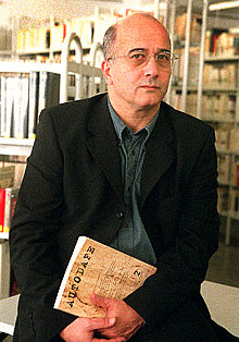 El escritor Christian Salmon, en Barcelona.