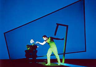 Una escena de  Woyzeck  según el montaje de Bob Wilson.