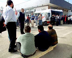 Huelga en el transporte metropolitano de Alicante