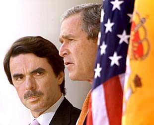 Aznar descarta el envío de tropas españolas a Afganistán