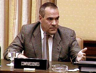 Julio Rodríguez Gil, durante su comparecencia el 17 de octubre en la comisión de Gescartera.