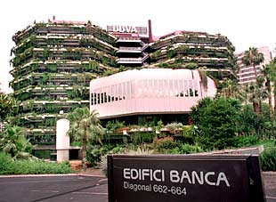 Sede central del BBVA en la avenida Diagonal de Barcelona.