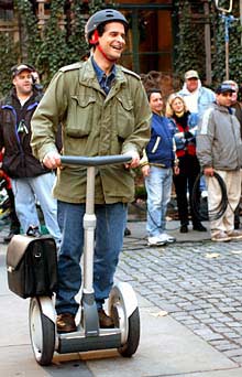 Dean Kamen, el inventor del Segway, ayer en la presentación.