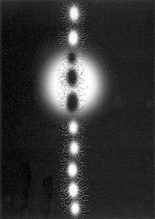 Imagen con lápiz óptico,    Intervalo claro  (2001), de Joan Cruspinera.