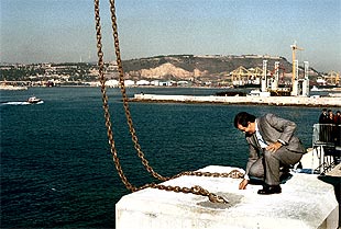 Primera piedra en la ampliación del puerto de Barcelona